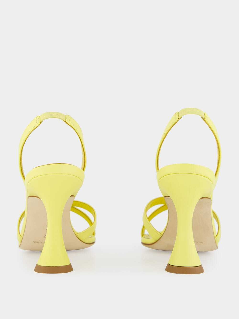Manolo Blahnik Open-toe High-heeled Sandals In Yellow