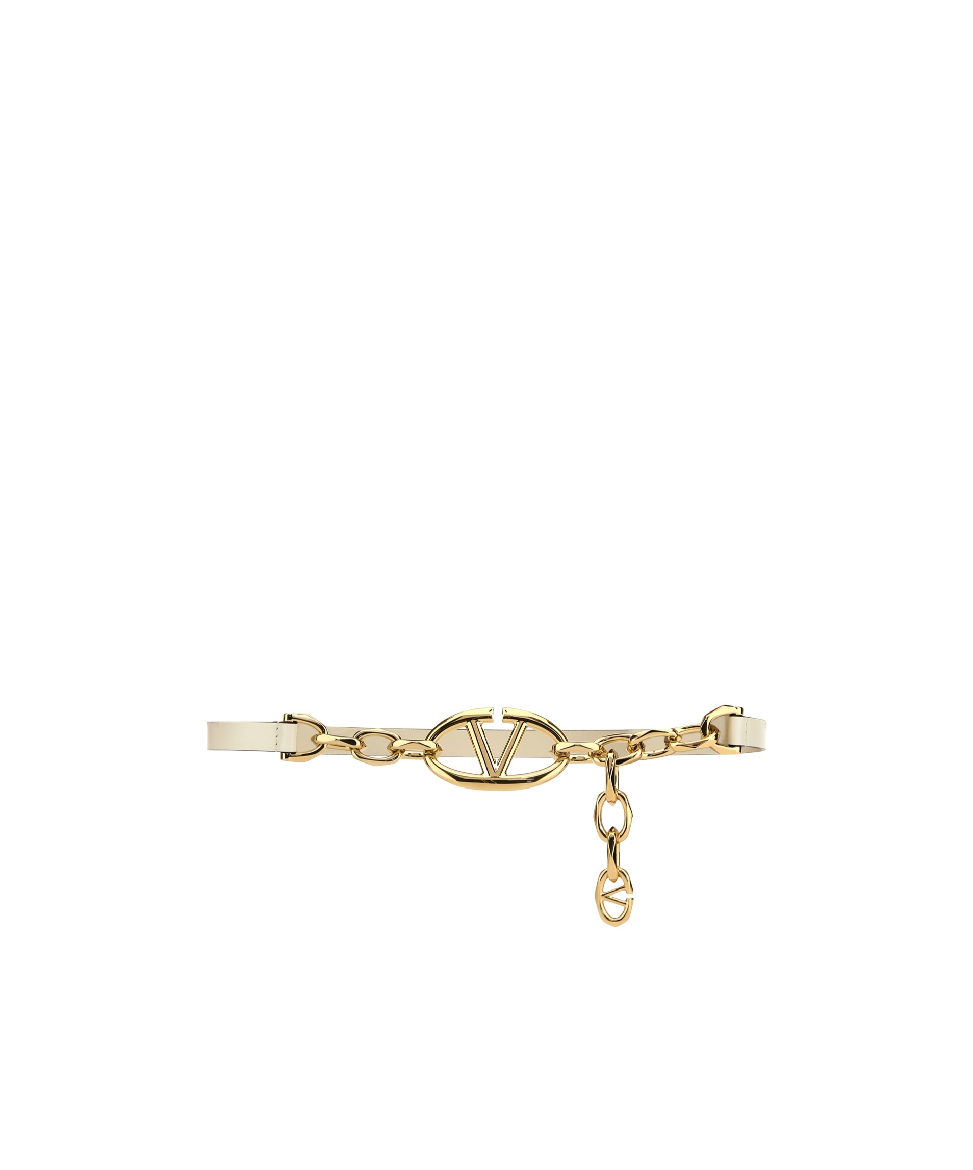 VALENTINO GARAVANI VLOGO MOON LEATHER BELT