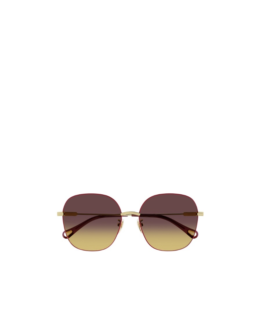 Chloé Logo Sunglasses In Red