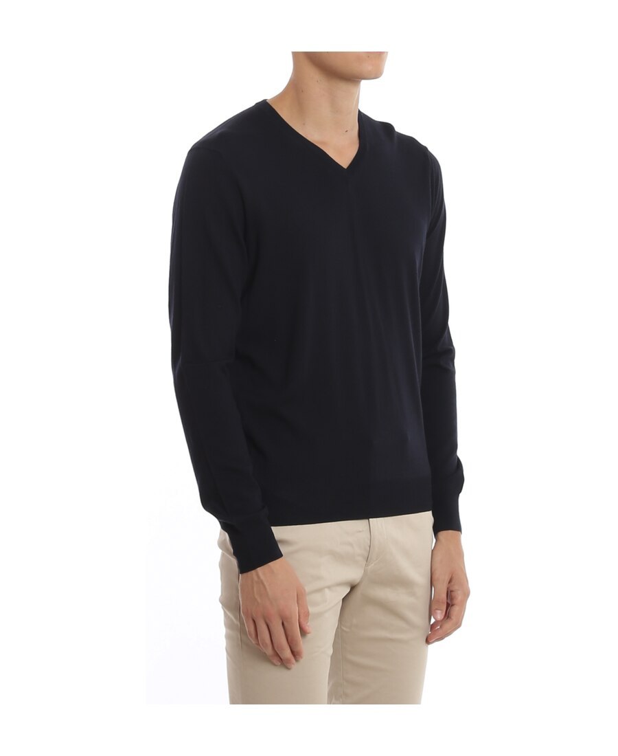 Drumohr Fine Merino Jumper In Black
