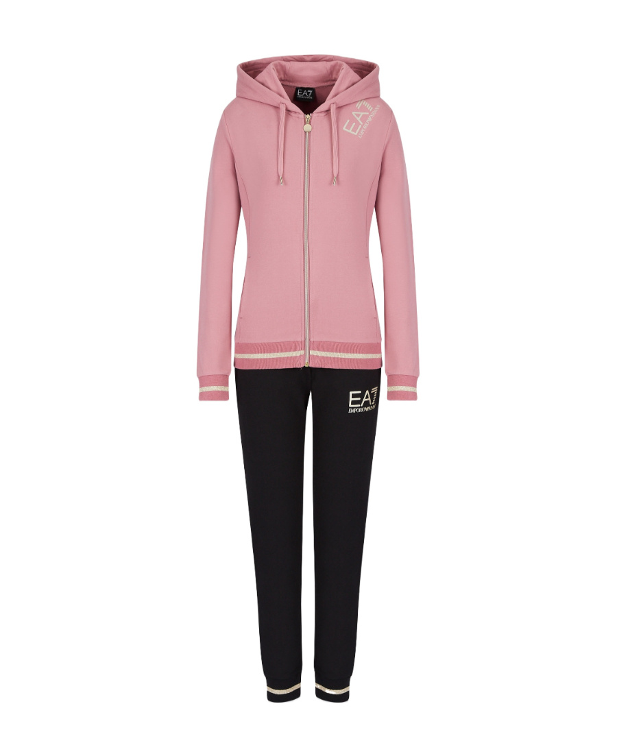 EA7 HOODED ZIPPER SWEATER AND SWEATPANTS SUIT 