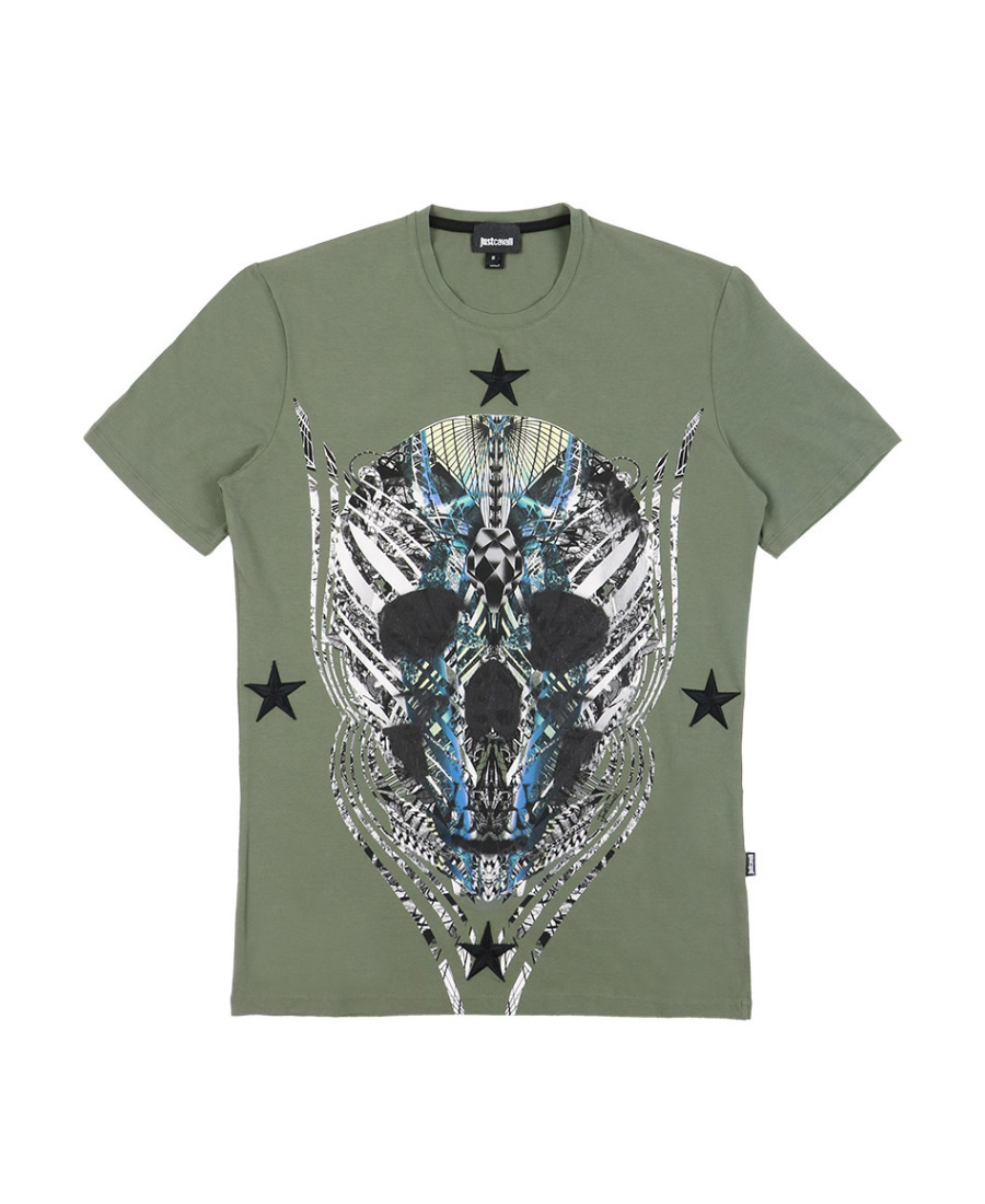 Just Cavalli Item O-neck Short-sleeved T-shirt In Green
