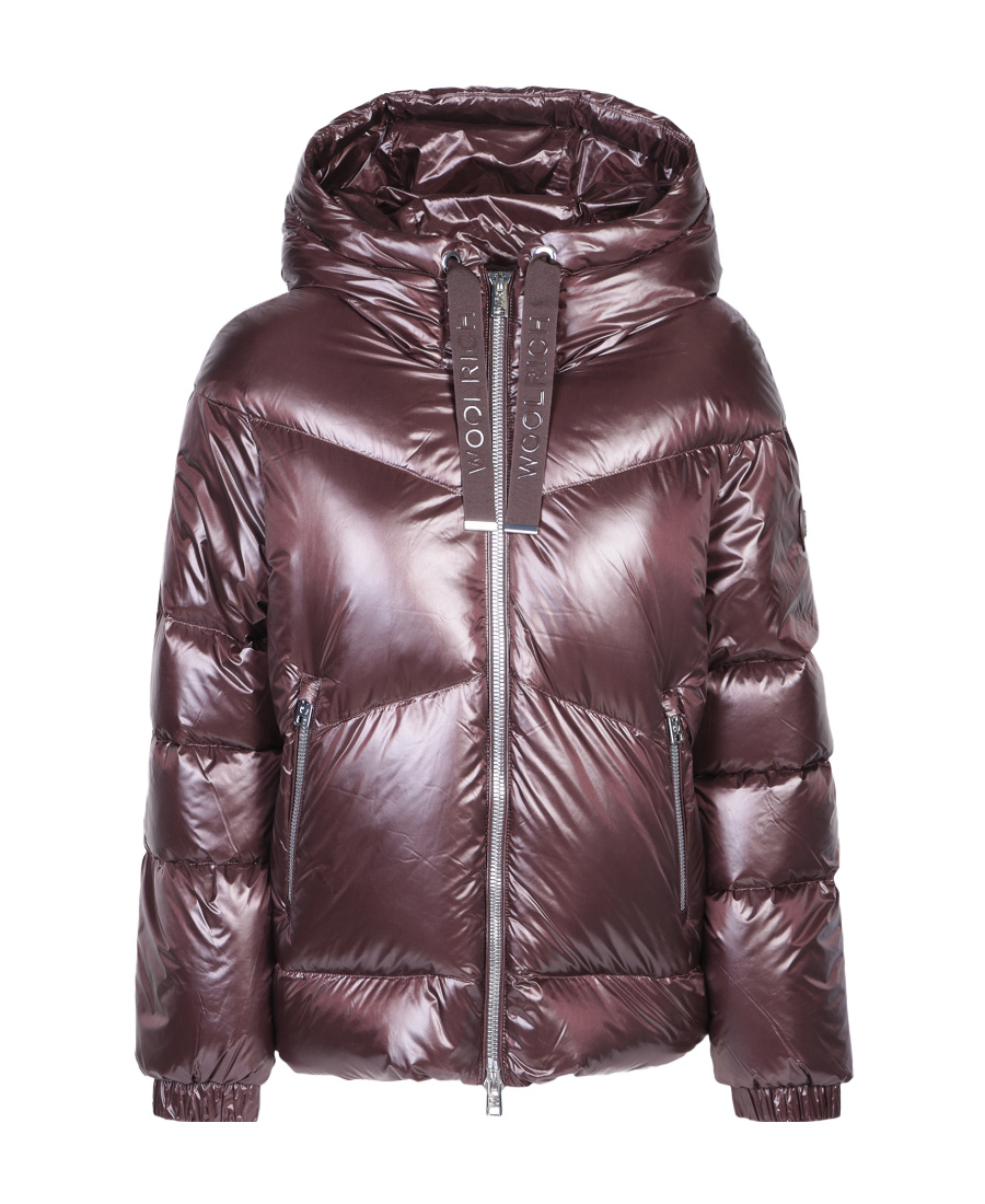 Shop Woolrich Aliquippa Short Puffer Jacket In Black