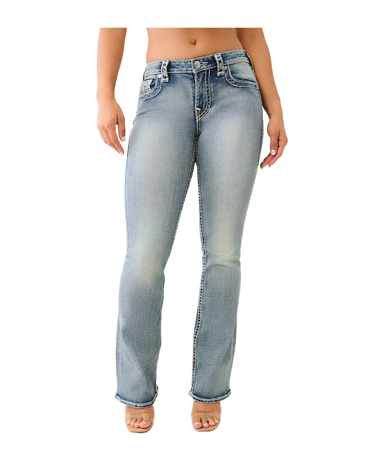 True Religion Becca Mid Rise Bootcut Jean In Blue