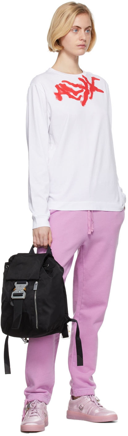 Shop Alyx Logo Sweatpants In Pink