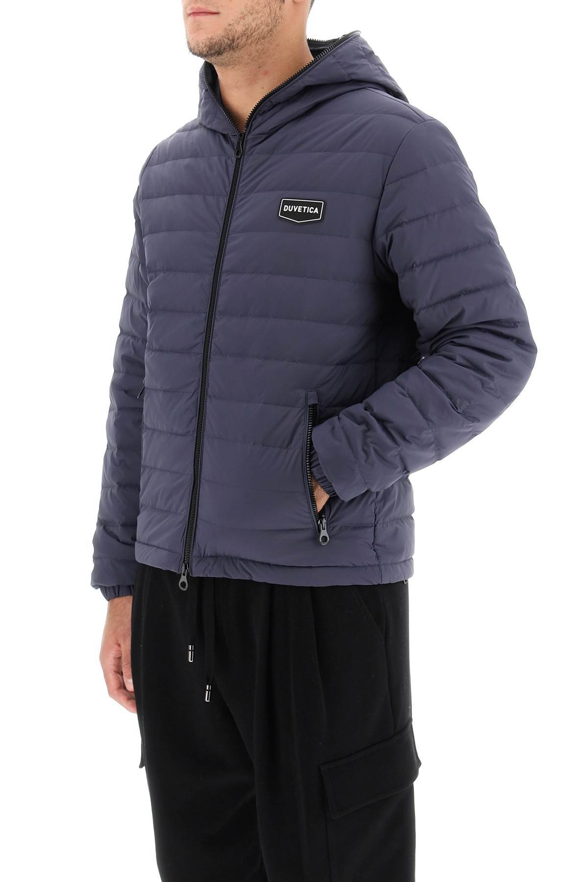 Duvetica Blue Polyamide Faiti Jacket In Black