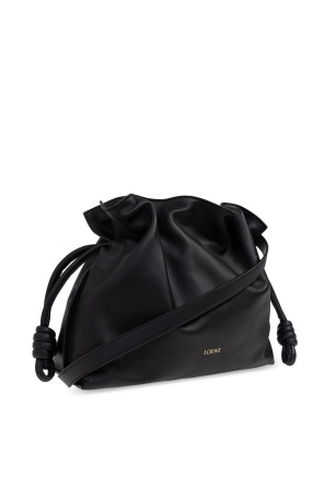 Loewe Medium Flamenco Clutch In Nappa Calfskin In Black