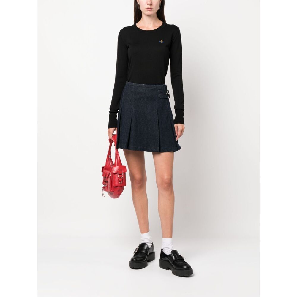 Vivienne Westwood Bea Cropped Sweater In Black