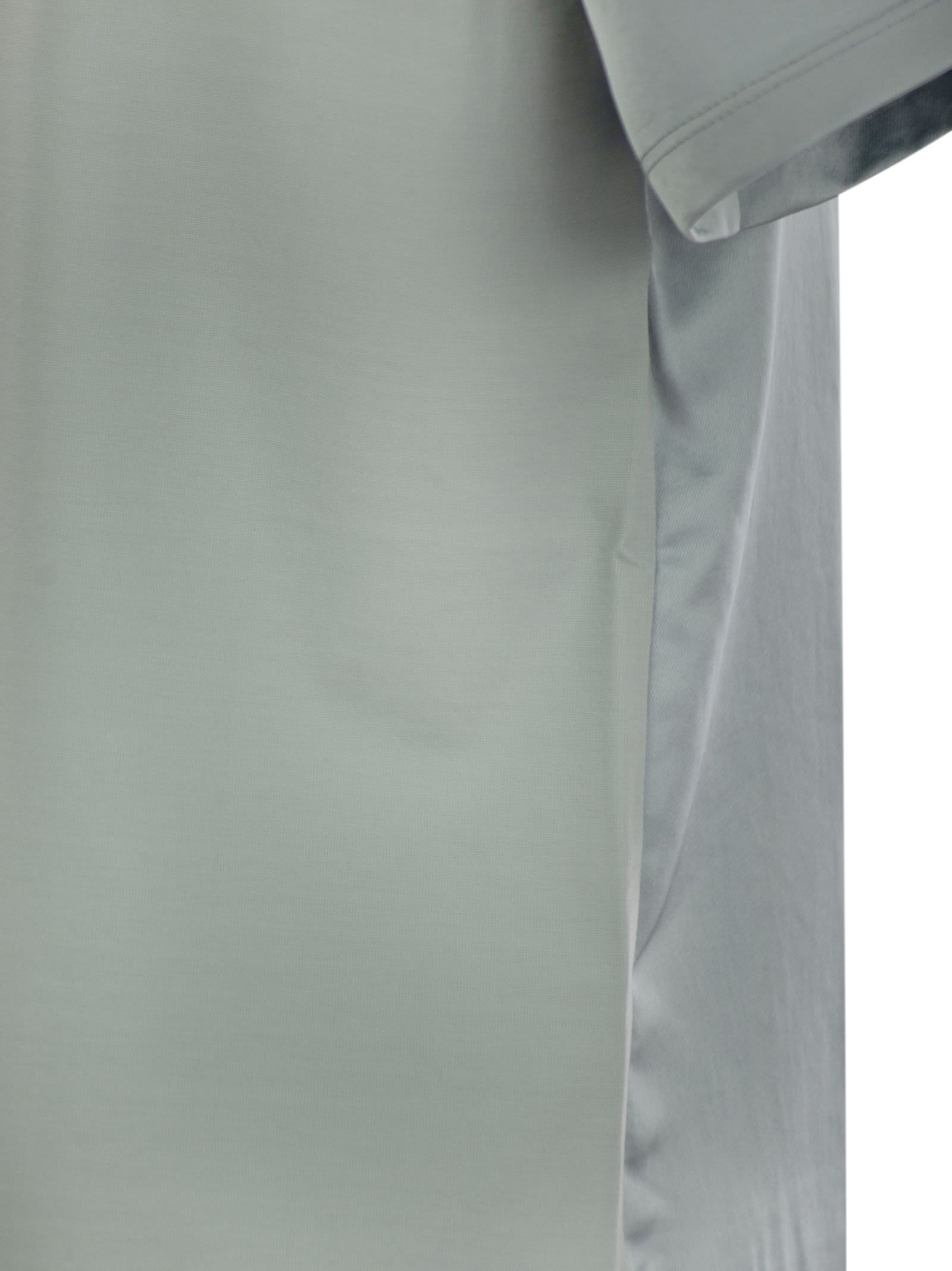 Max Mara Open-necked Black Shirt In Gray