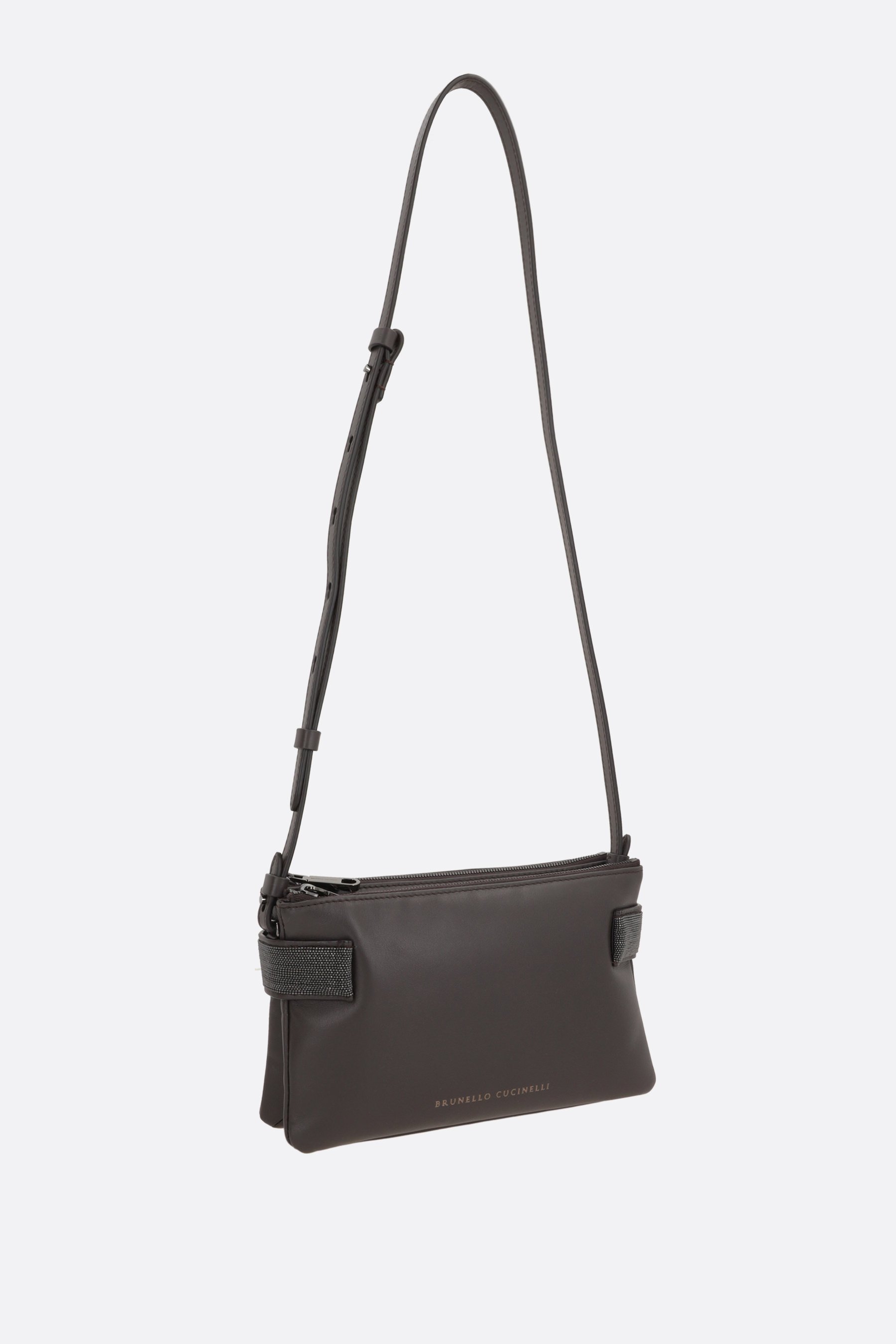 Brunello Cucinelli Essence Shoulder Bag In Brown
