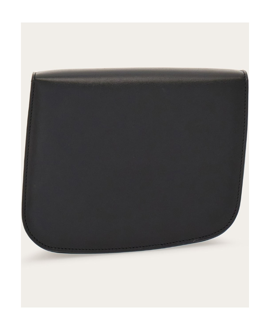 Shop Ferragamo Flip Shoulder Bag In Black