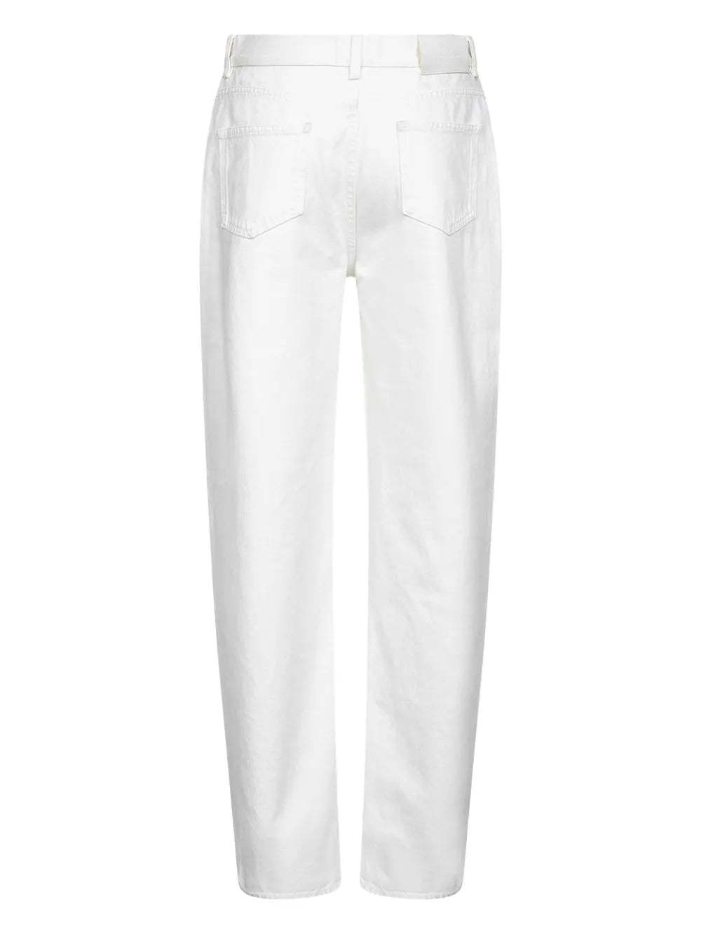 Loulou Studio Samur Cotton Denim Jeans In White