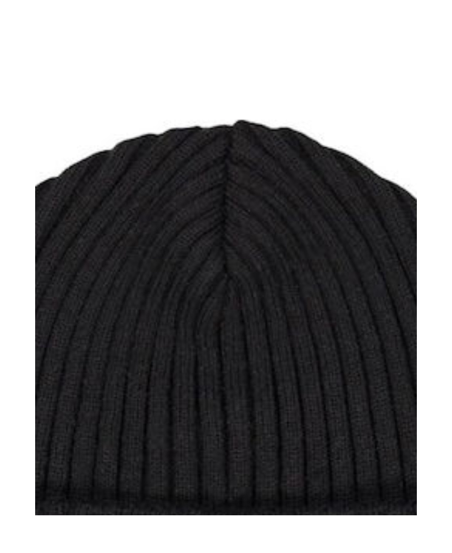 Paul & Shark Ribbed-knit Beanie In Black