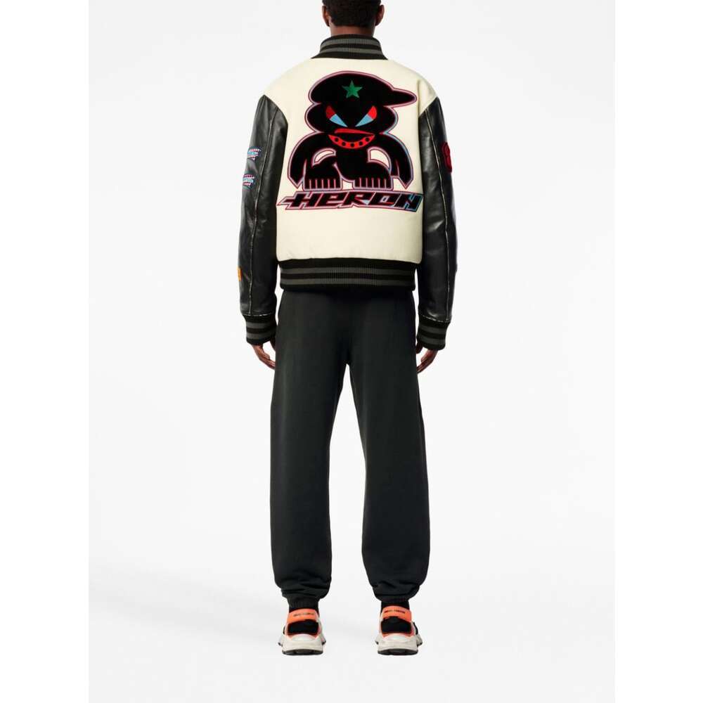 HERON PRESTON VARSITY-PATCHES BOMBER JACKET