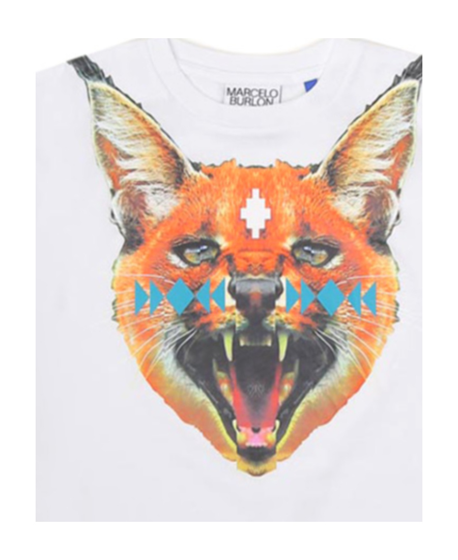 Marcelo Burlon County Of Milan Caracal-print Cotton T-shirt In White
