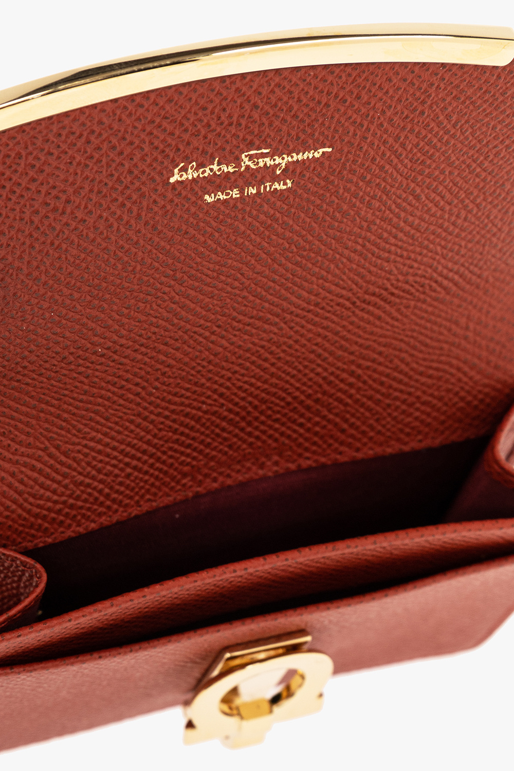 FERRAGAMO GANCINI LEATHER WALLET