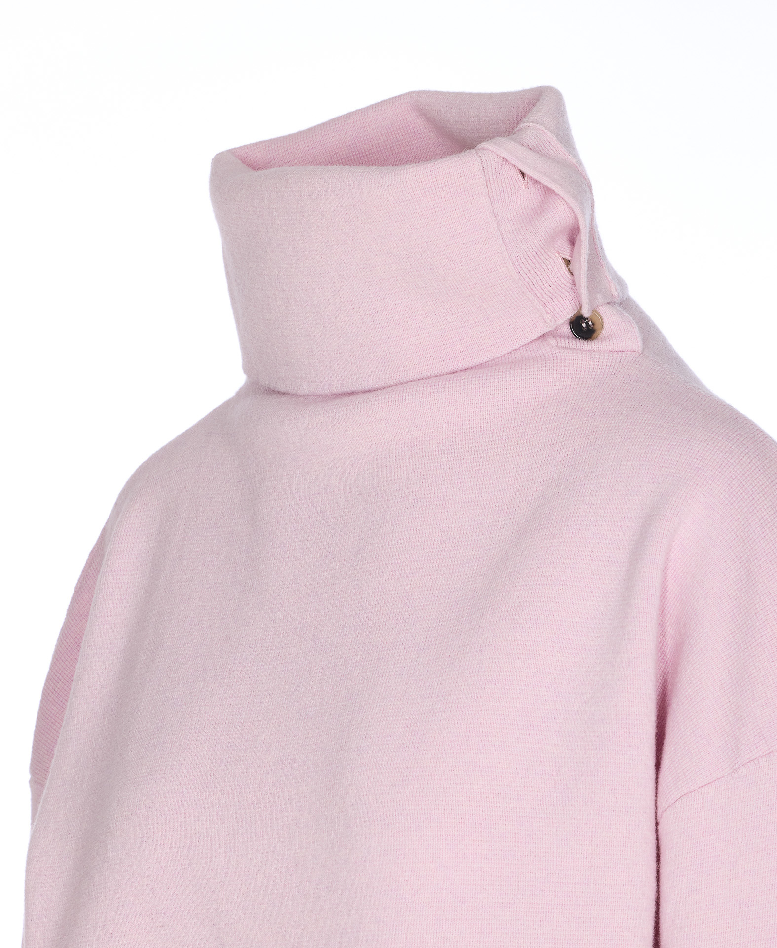 Haikure Cozy High Neck Long Sleeve Knitwear In Pink