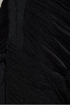 Attico Multi-strings Mini Skirt In Black