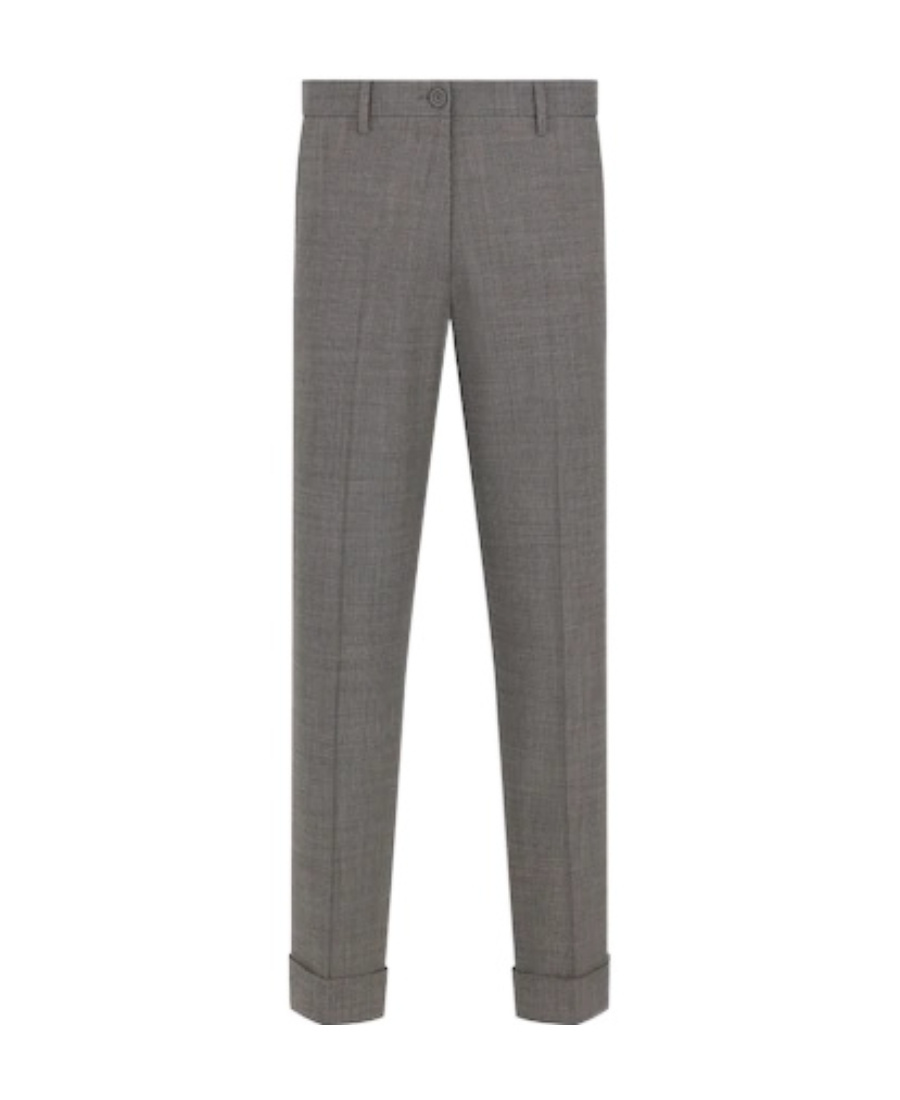 Dior Cut Chino Casual Pants In Gray