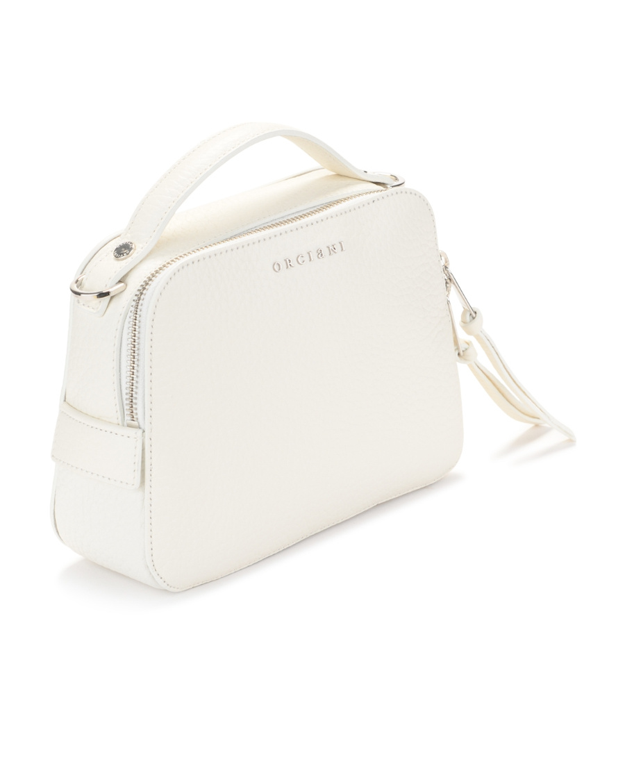 Orciani Logo Letter Shoulder Bag In White