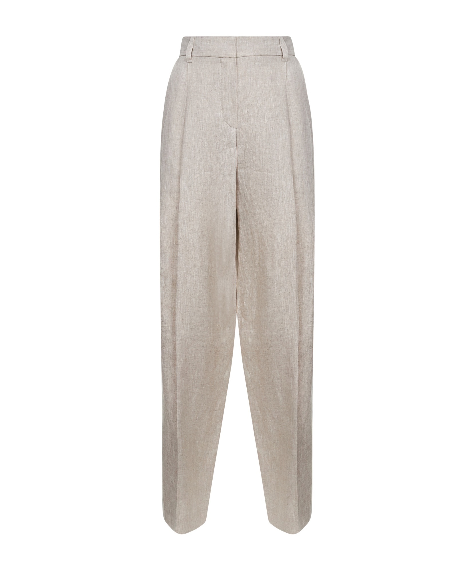 Brunello Cucinelli Belt Loops Slacks In Nude