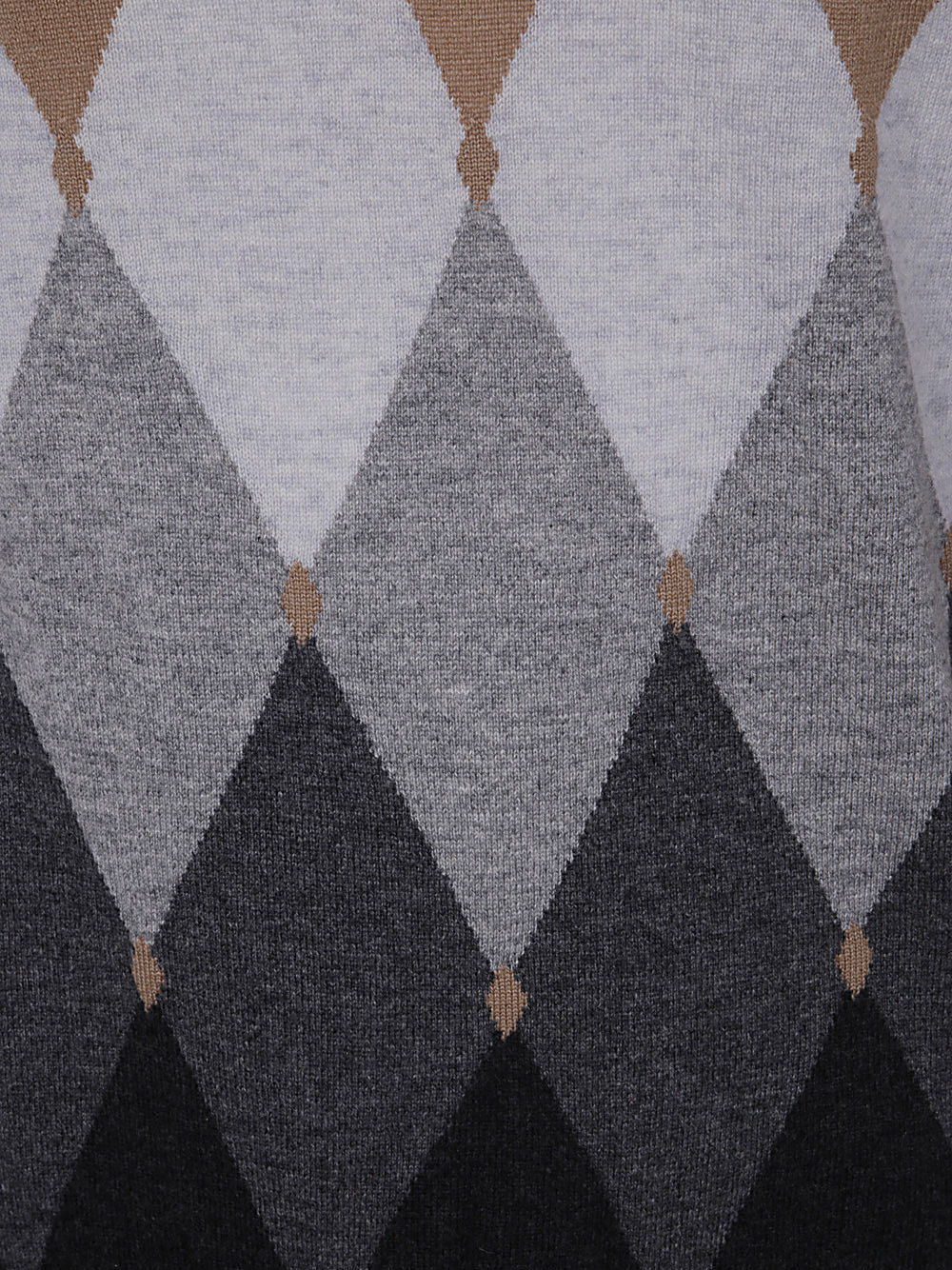 Ballantyne V Neck Pullover In Brown