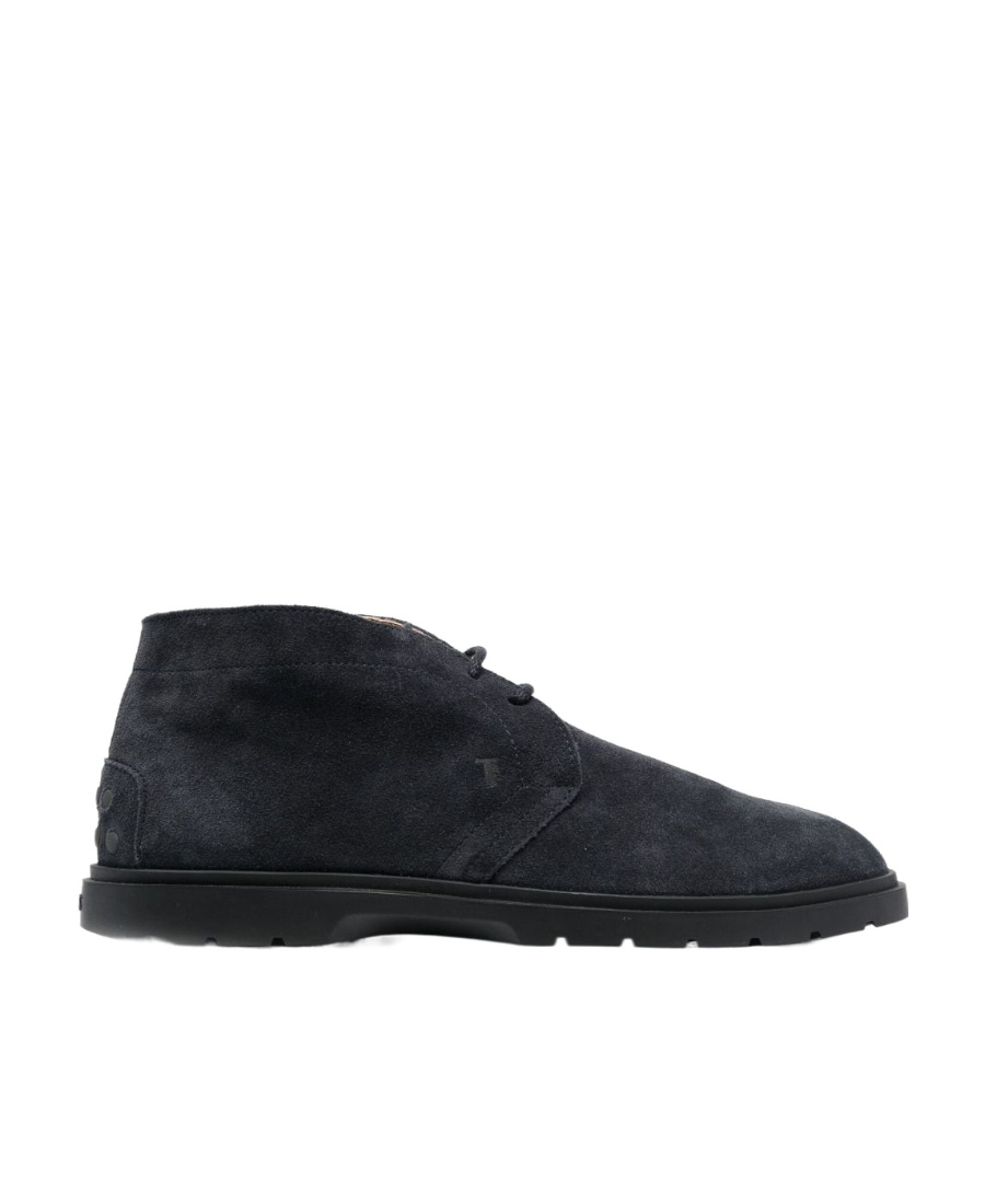 Tod's Suede Desert Boots In Black