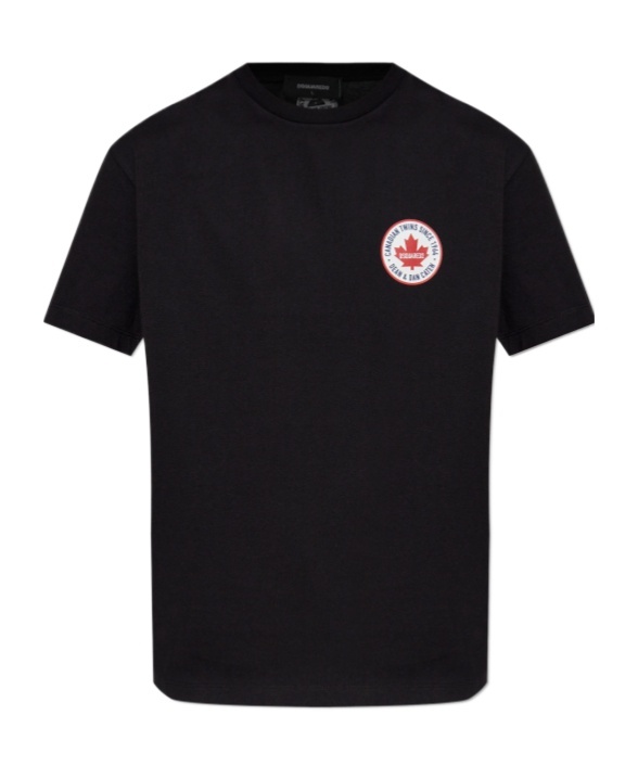 Shop Dsquared2 Logo-patch T-shirt In Black