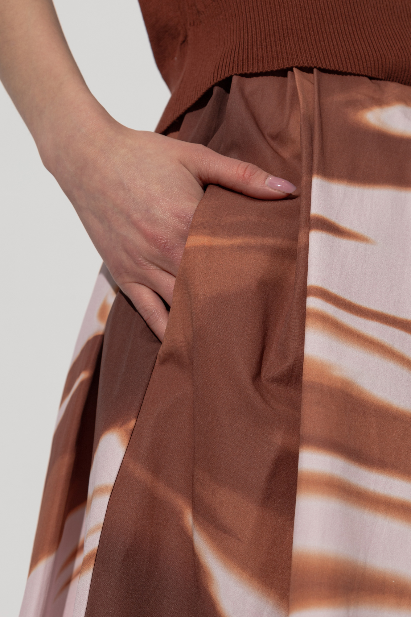 Dries Van Noten Zippered Skirt In Pink