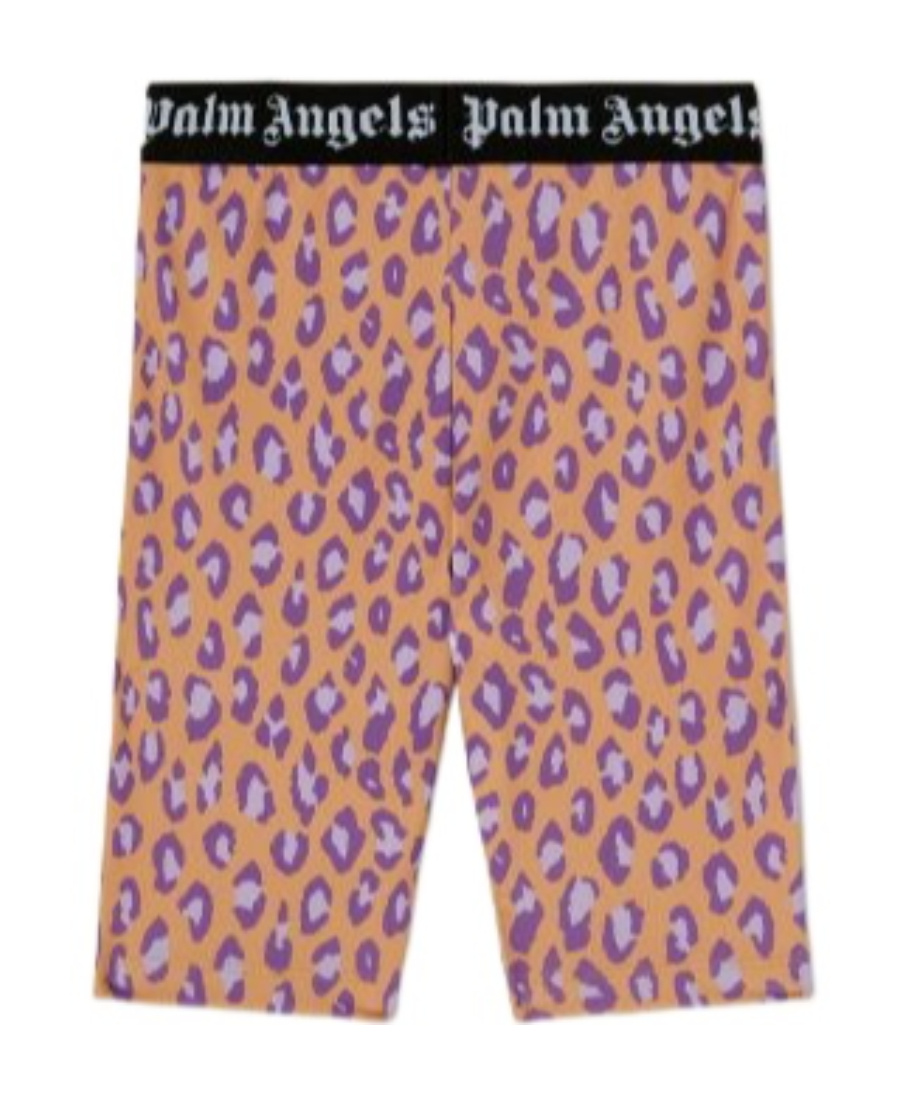 Palm Angels Leopard-print Sport Leggings In Nude