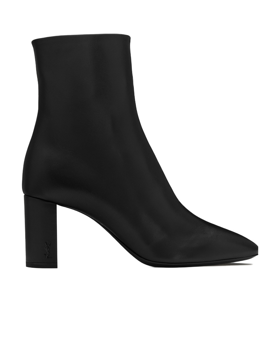 Saint Laurent Lou 70mm Ankle Boots In Black