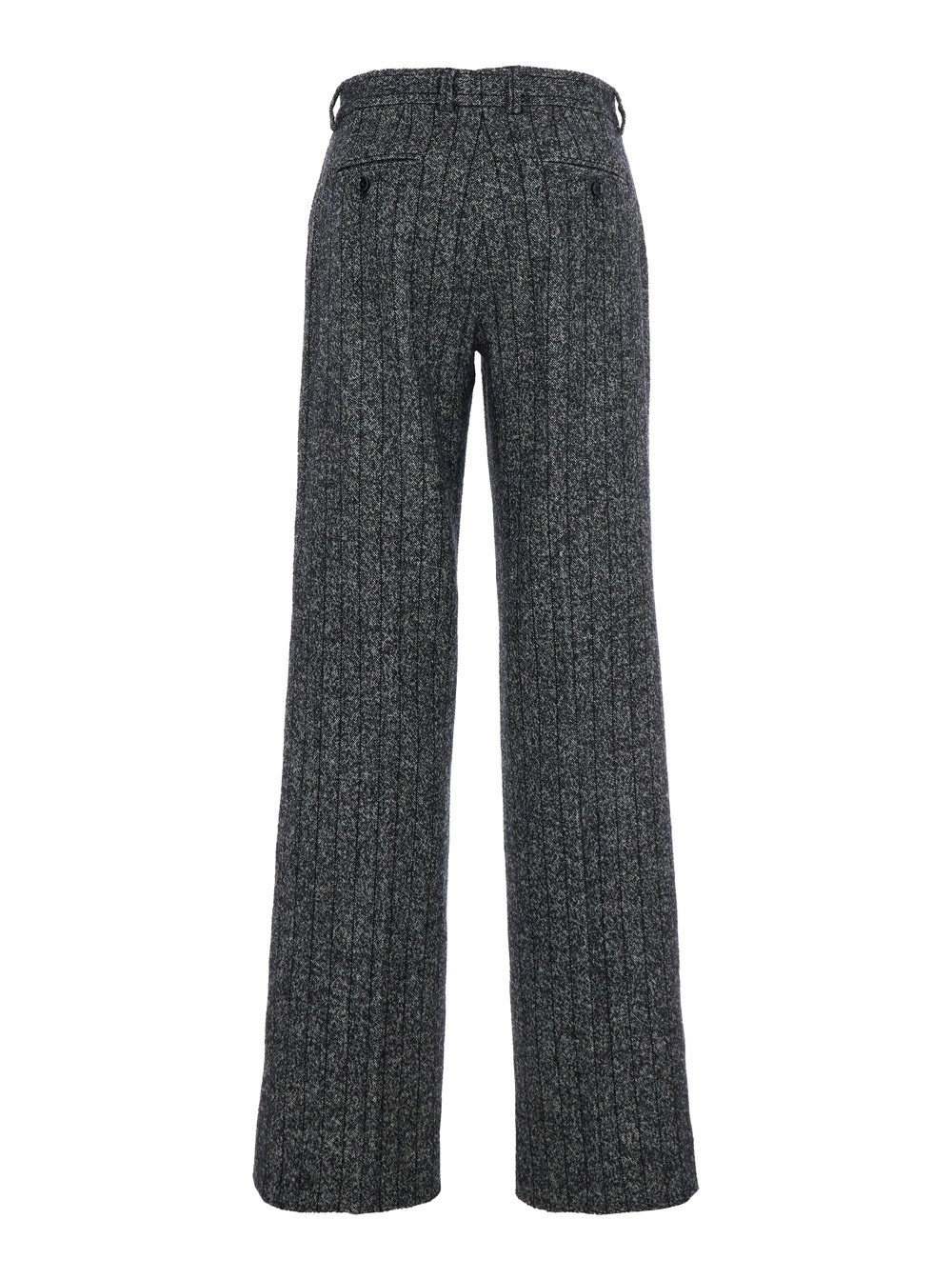 Dolce & Gabbana Belt Loops Slacks In Black