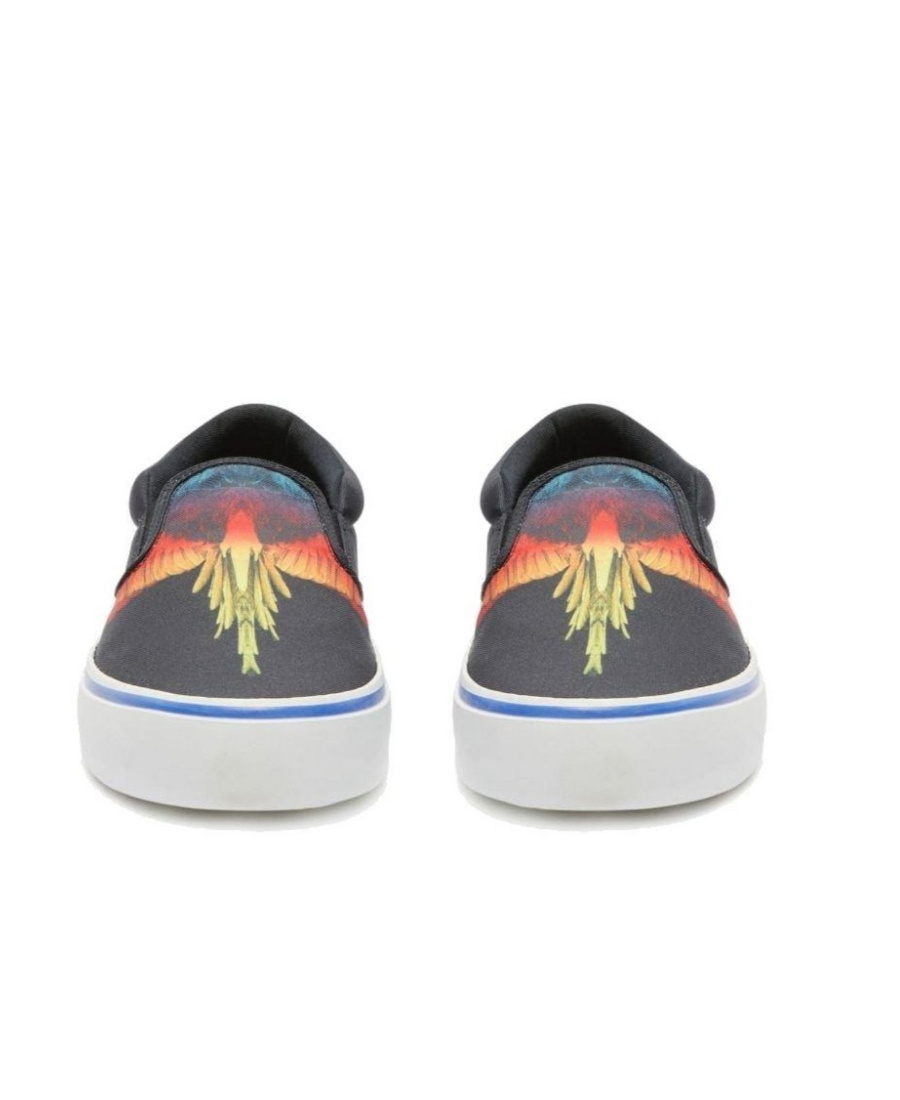 Marcelo Burlon County Of Milan Marcelo Burlon Icon Wings Logo Slip-on Sneakers In Black