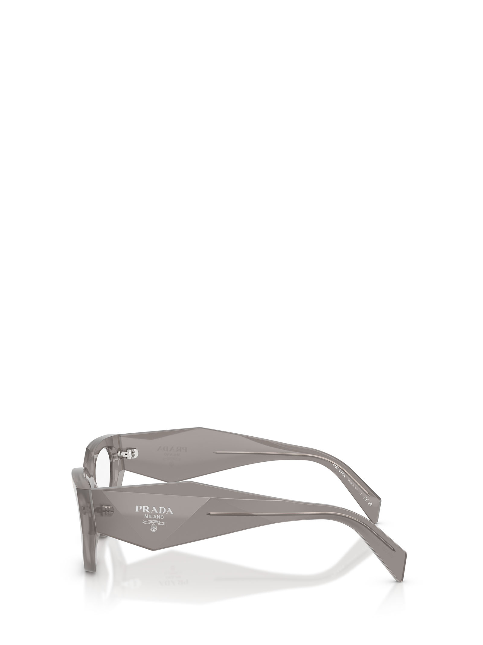 Prada Full Frame Plain Mirror In Gray