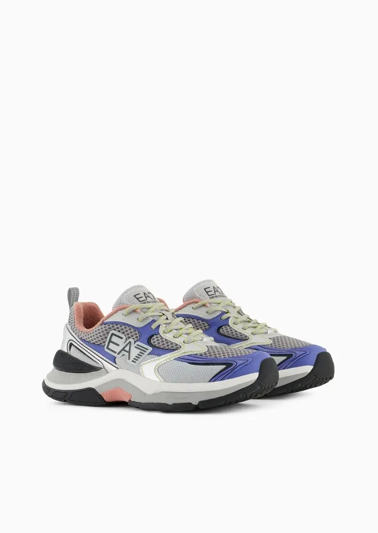 Emporio Armani Lace-up Sneakers In Multi