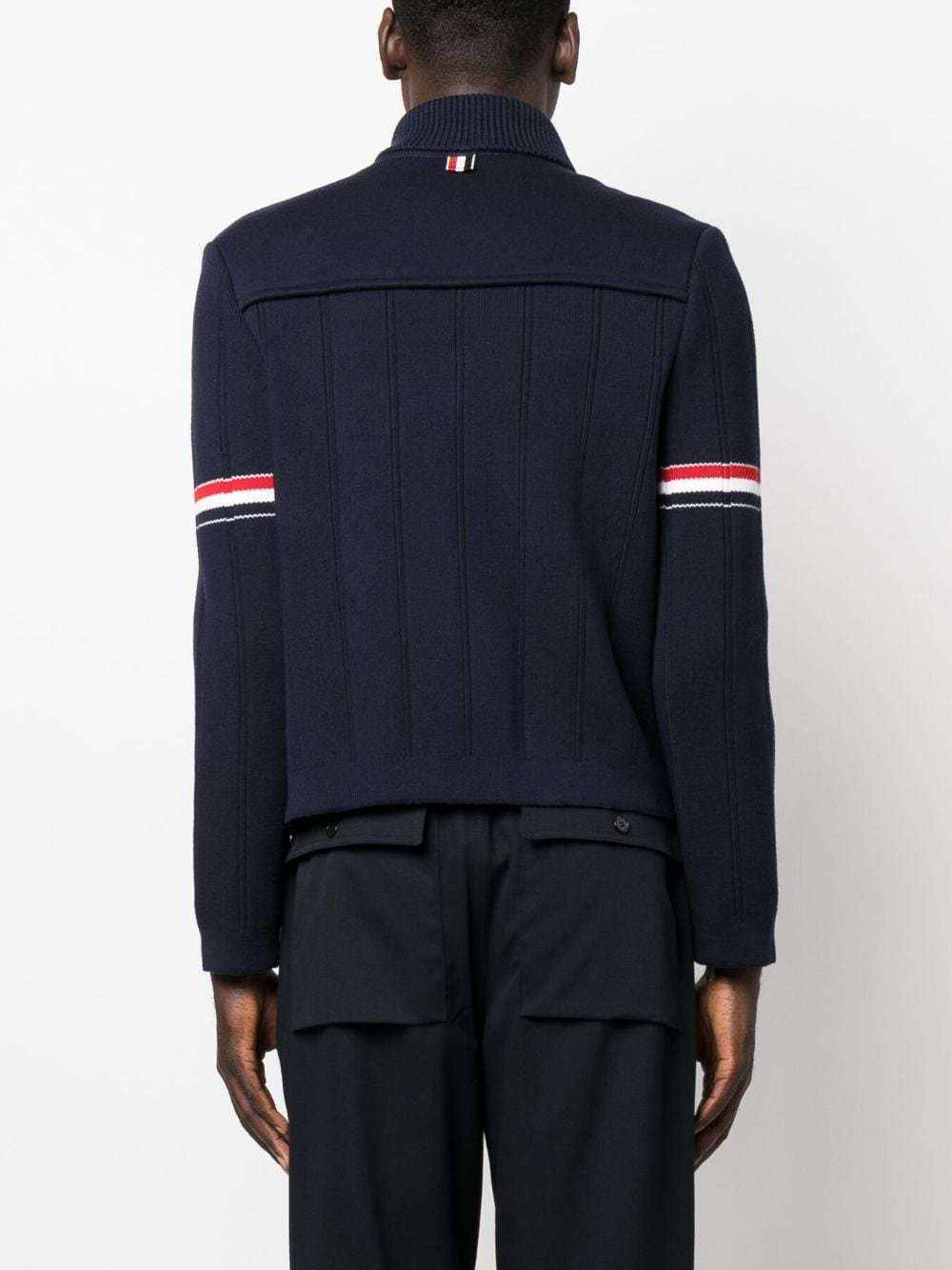 Thom Browne Single-breasted Button-fastening Coat In Black