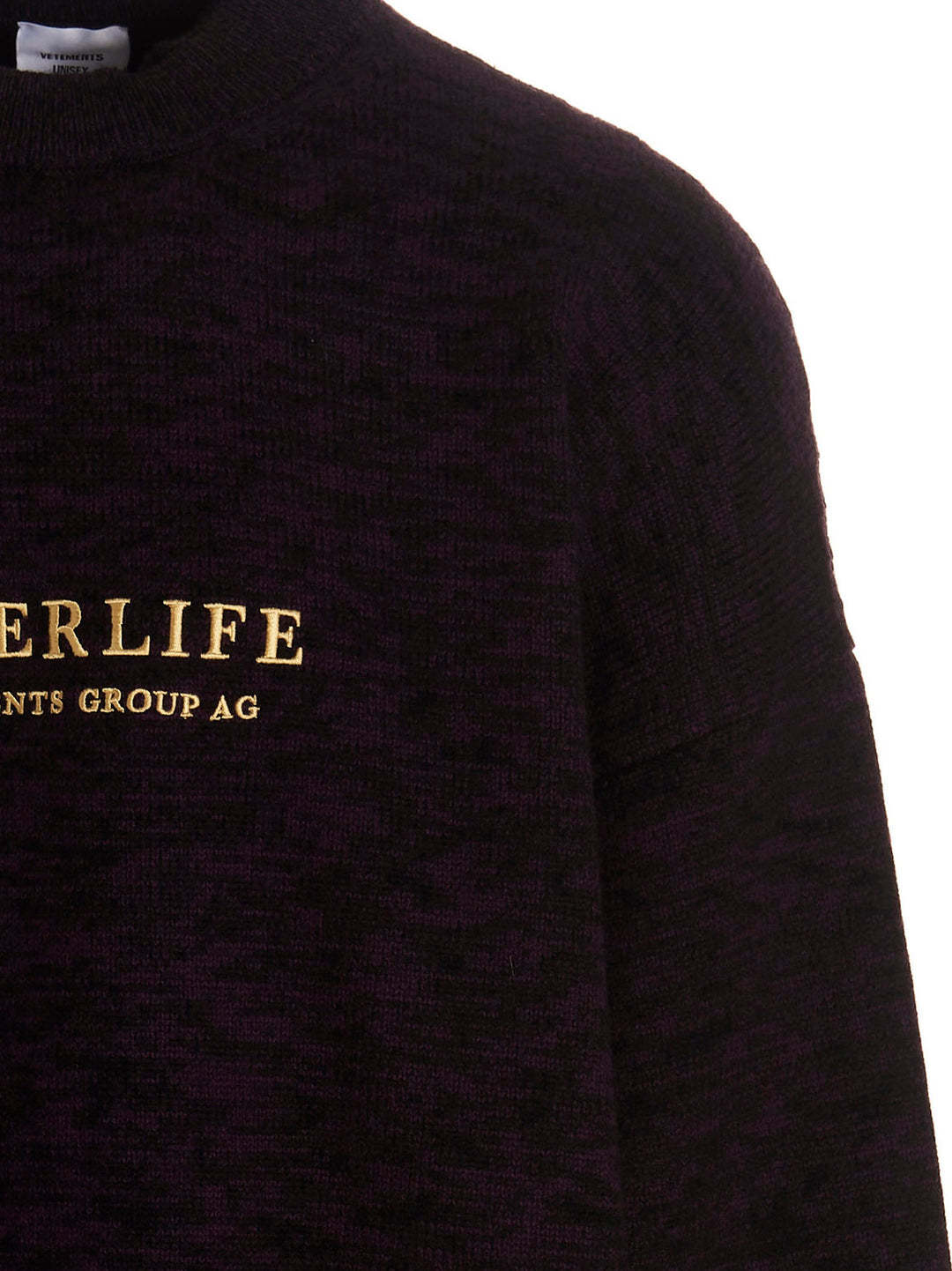 Vetements Long-sleeved Sweater In Purple