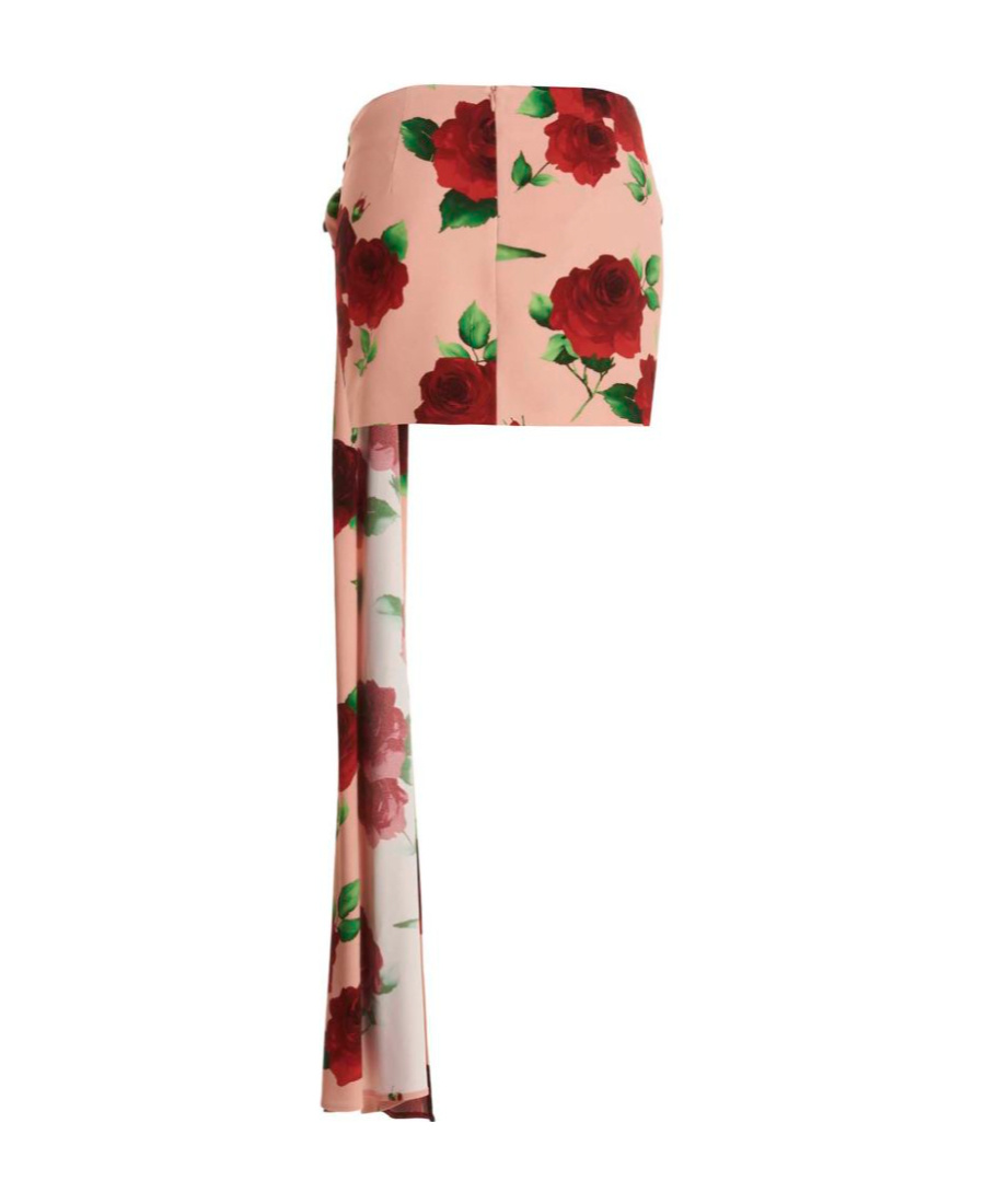 Magda Butrym Pattern Printed Mini Skirt In Pink