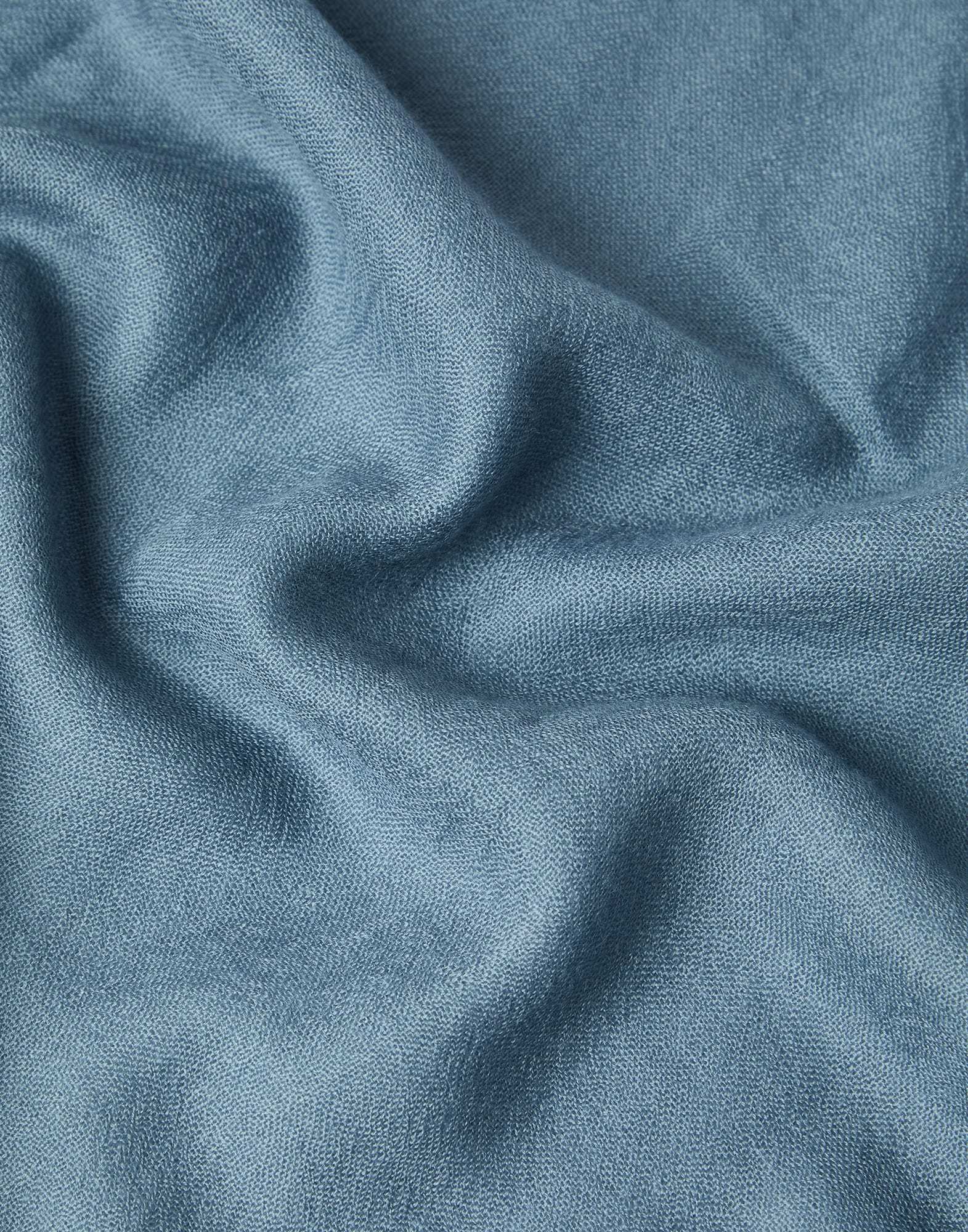 Brunello Cucinelli Translucent Fringe-edge Scarf In Blue
