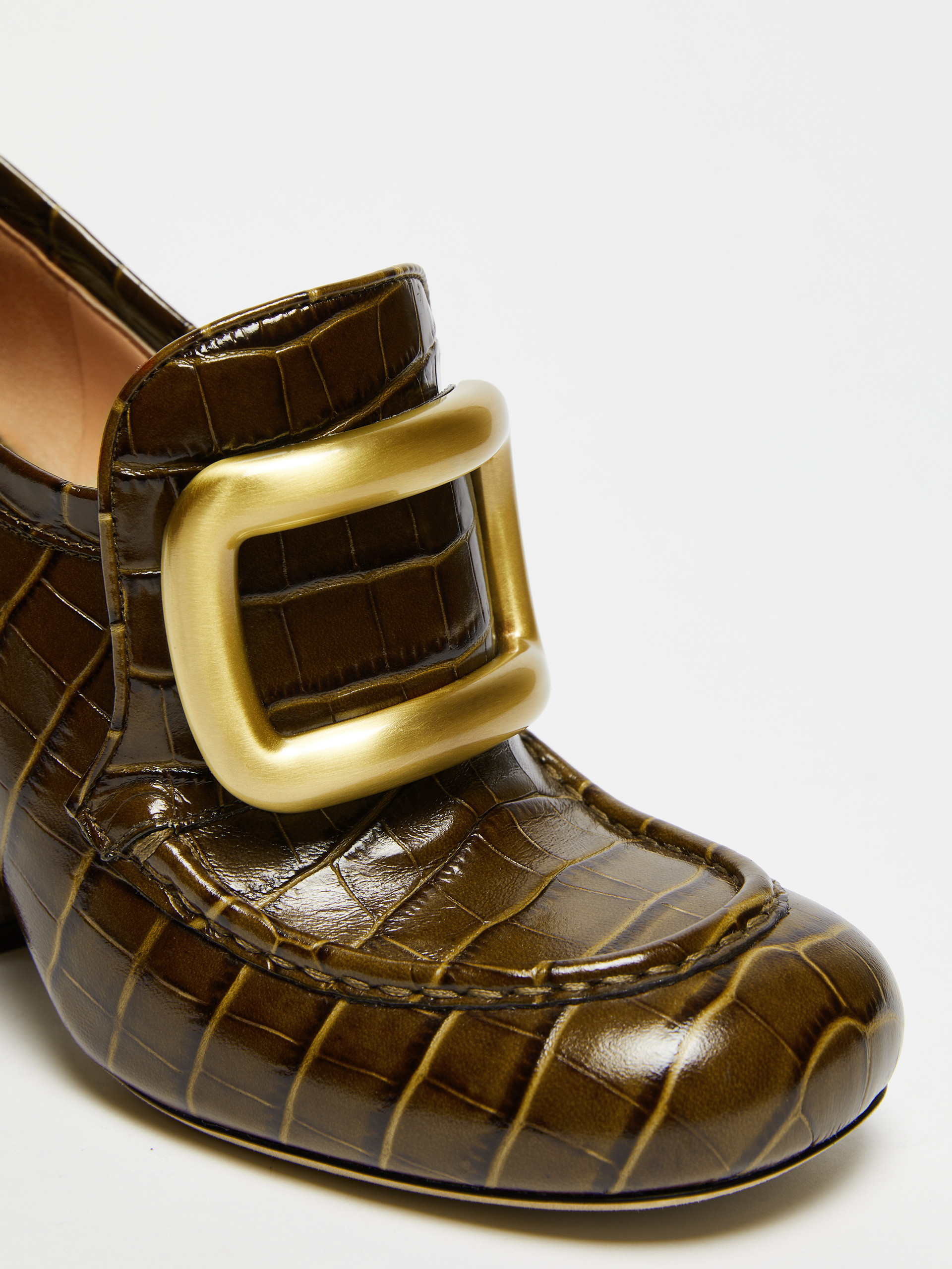 Sportmax Leather Pumps In Brown