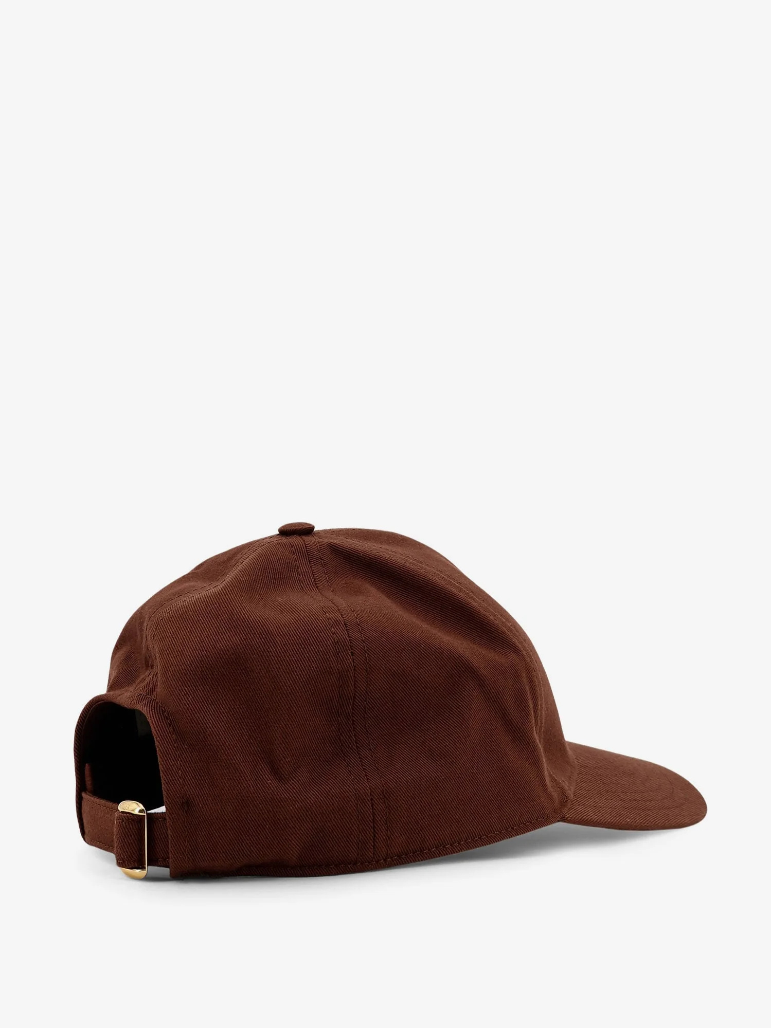 Celine Women Cotton Baseball Hat In Brown