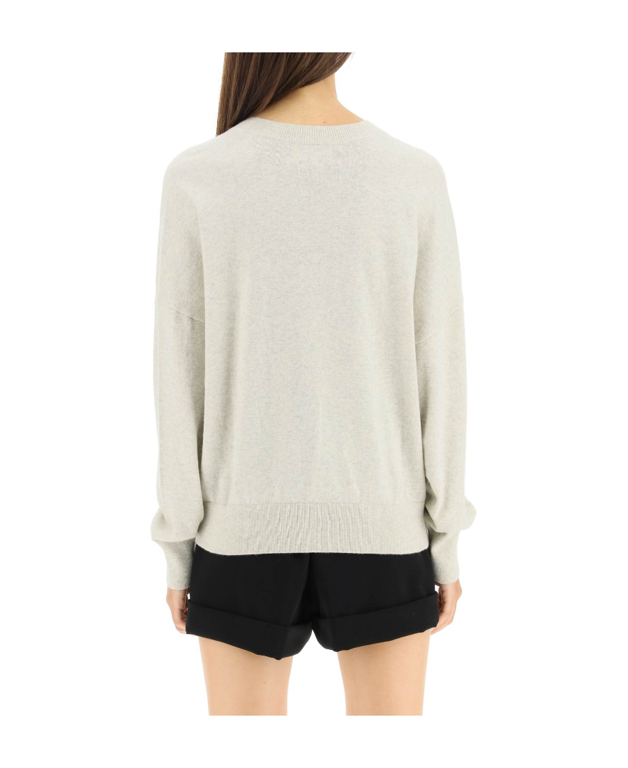 Isabel Marant Étoile Isabel Marant Etoile Marisans Sweater With Logo Intarsia In White