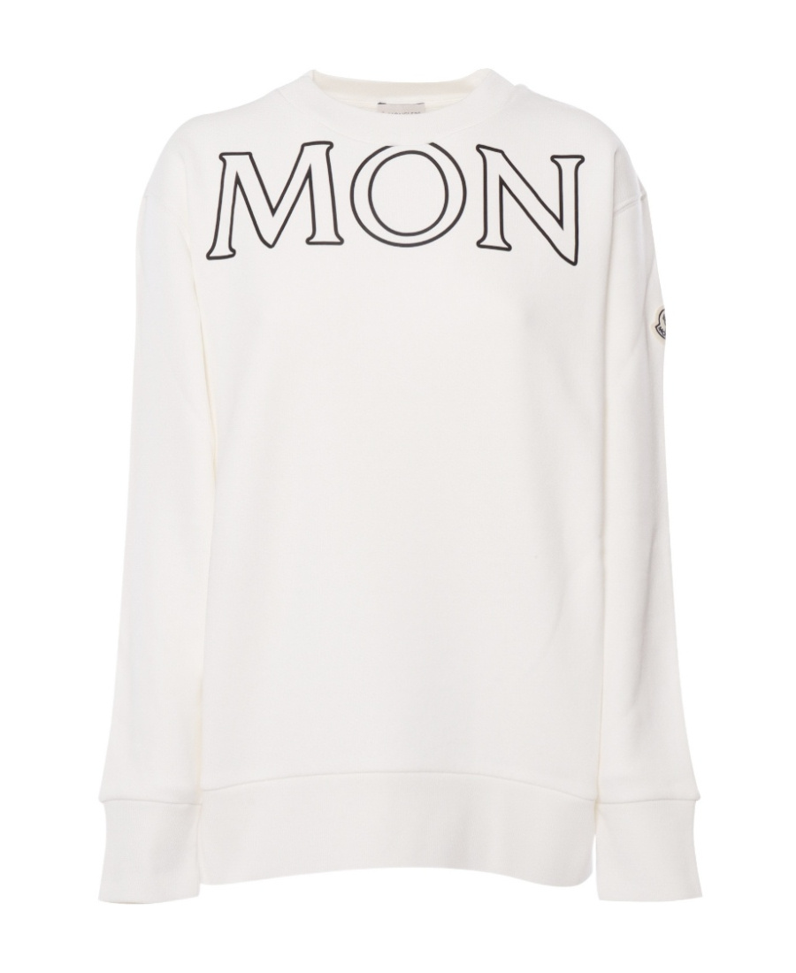 Moncler Logo-print Sweatshirt In White