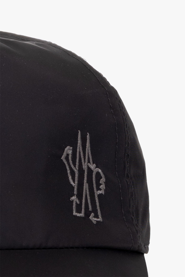 Moncler Embroidered-logo Baseball Cap In Black