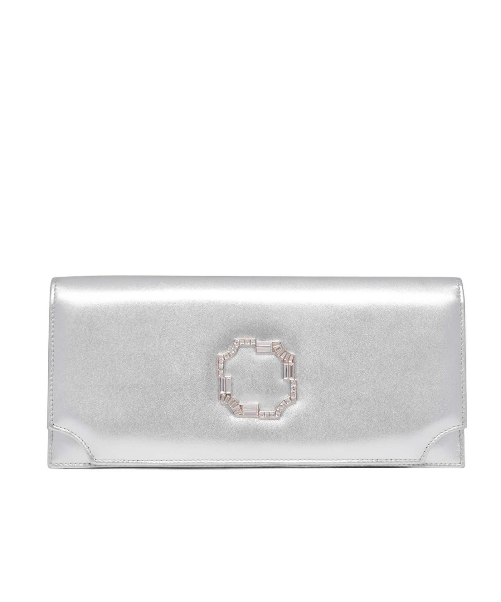 Malone Souliers Vivien Leather Clutch Bag In White