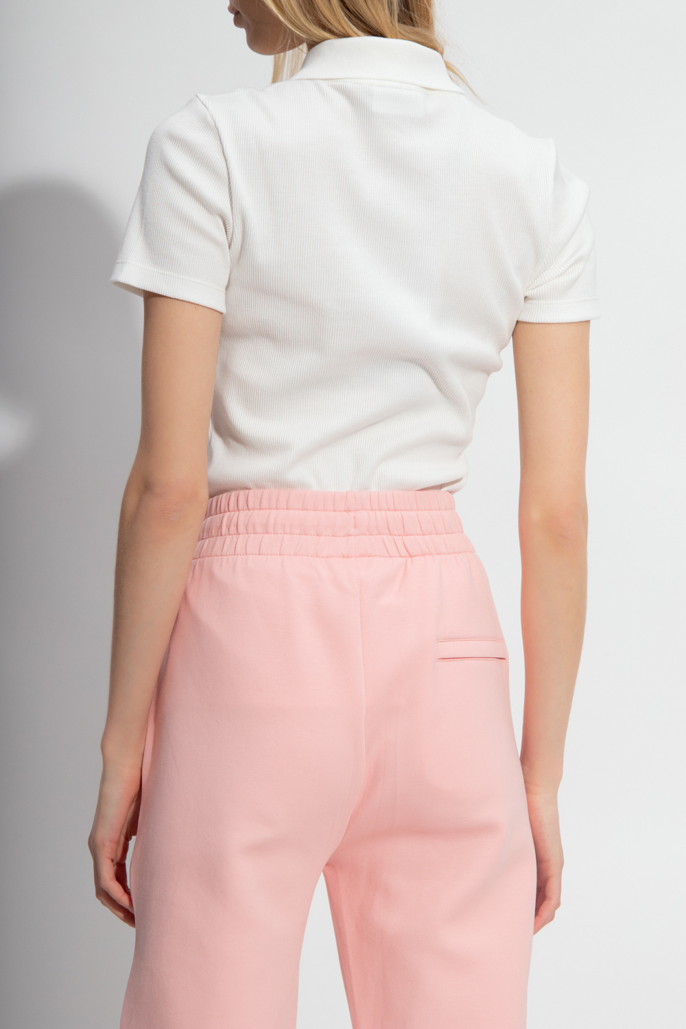LACOSTE LOGO-PATCH COTTON POLO SHIRT