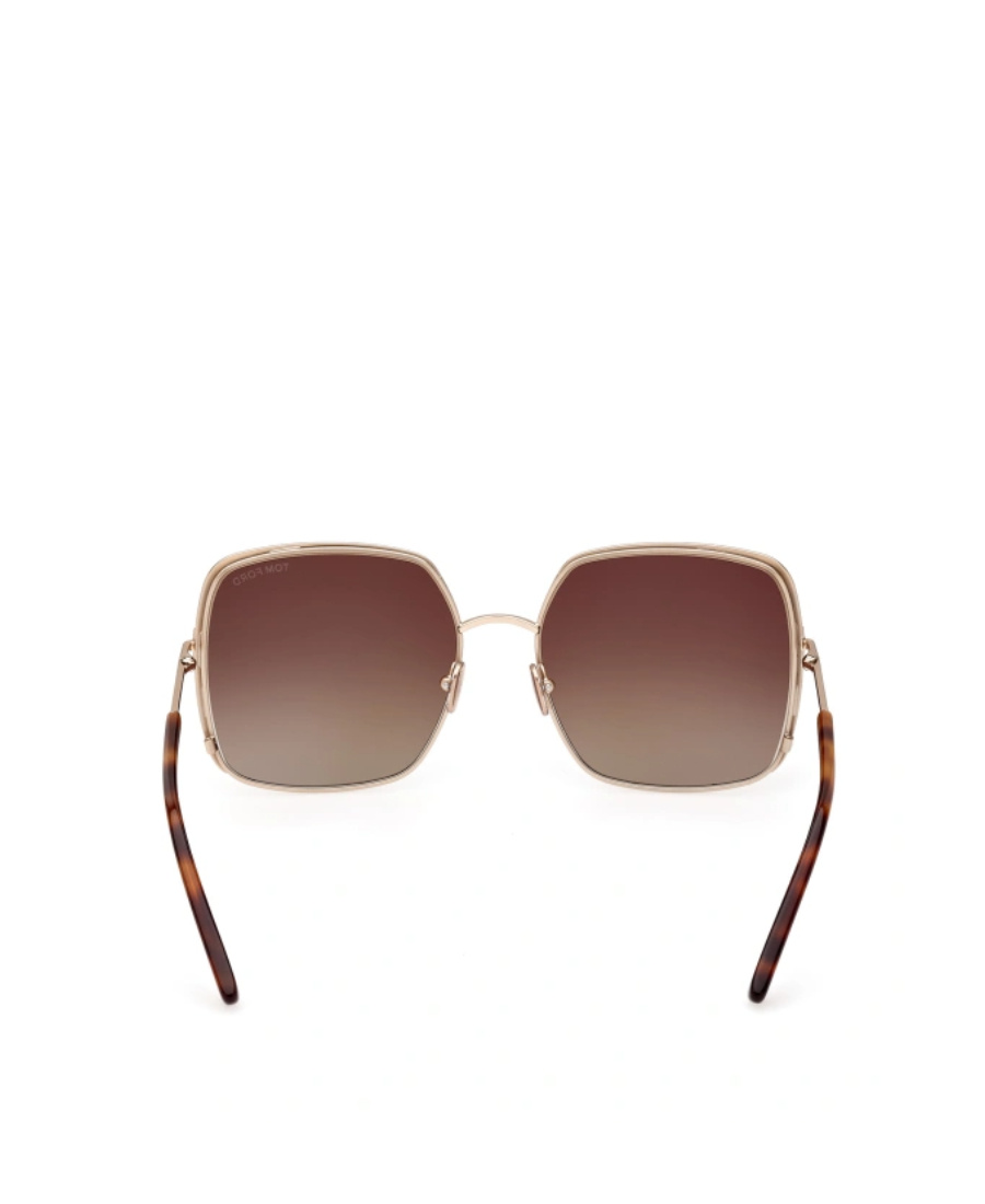 Tom Ford Raphaela Mixed-media Butterfly Sunglasses In Brown