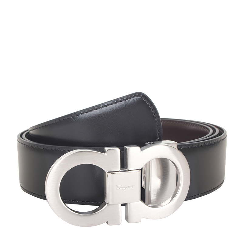 FERRAGAMO DOUBLE-SIDED LOGO BELT