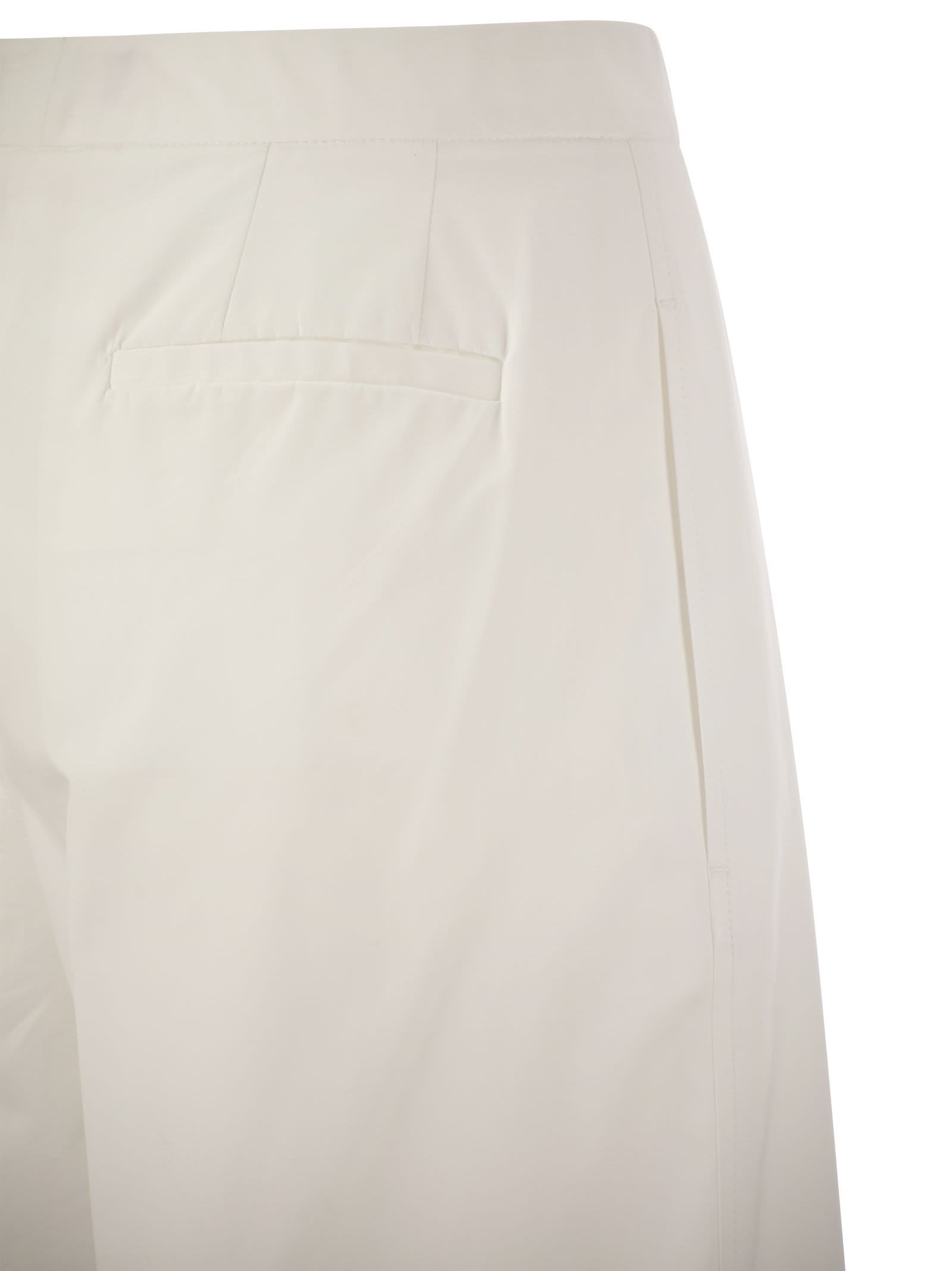 Shop Fabiana Filippi Wide-leg Pleated Tailored Trousers In White
