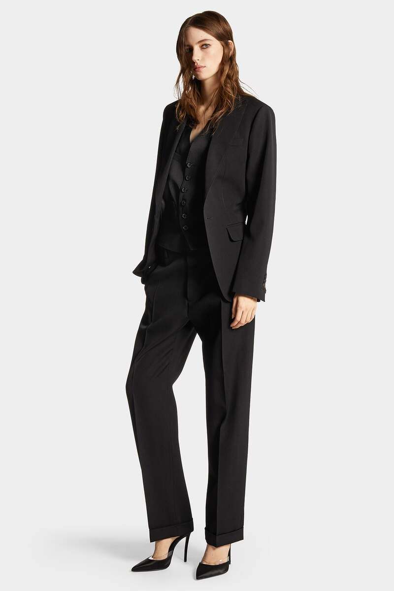 Dsquared2 Straight-leg Tailored Trousers In Black